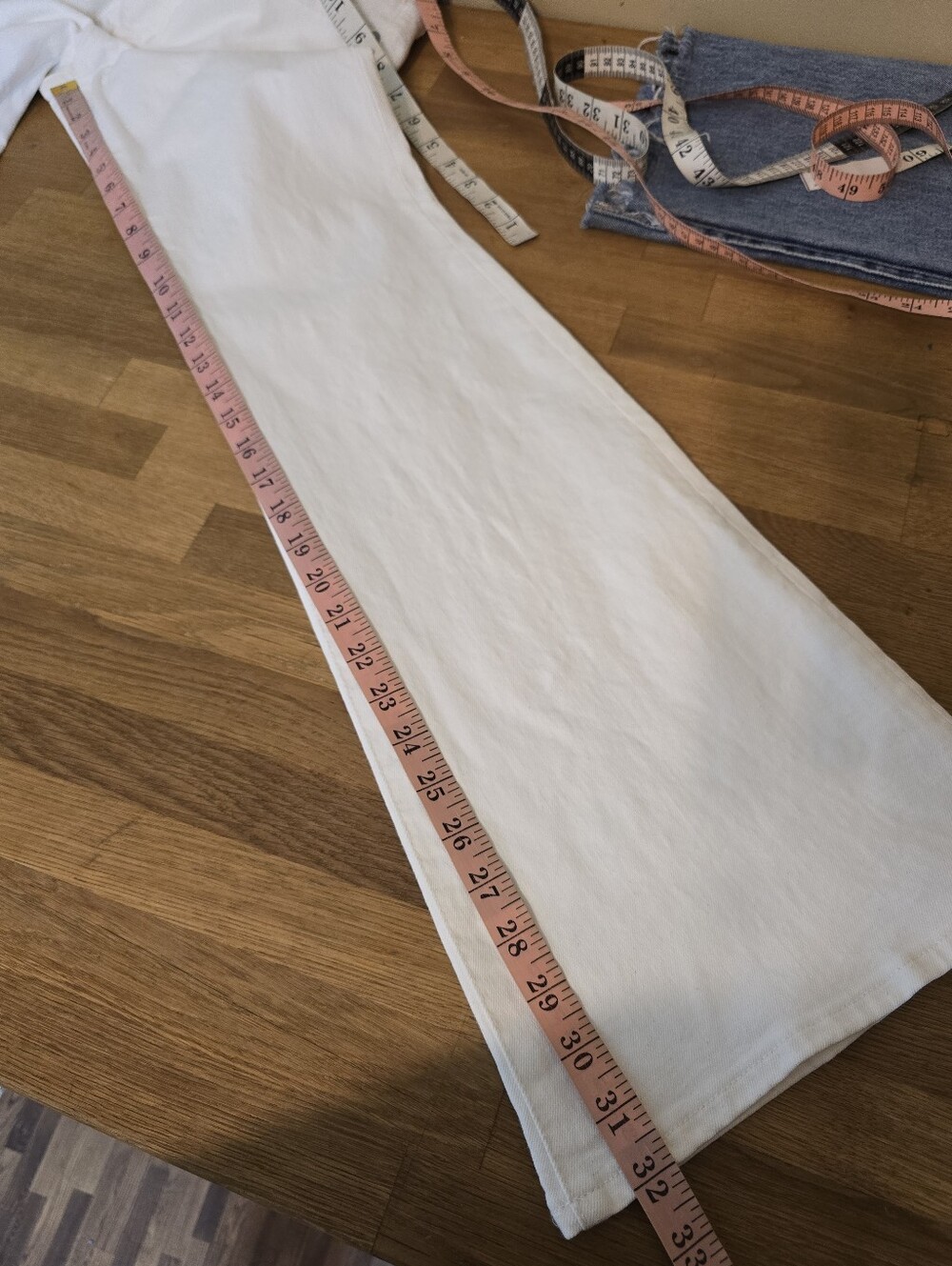 Madewell The Flea Market Flare Jeans In Tile White 27 - Picture 14 of 16